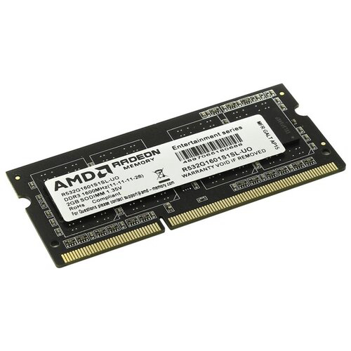 Оперативная память 2Gb DDR-III 1600Mhz AMD SO-DIMM (R532G1601S1SL-UO) OEM