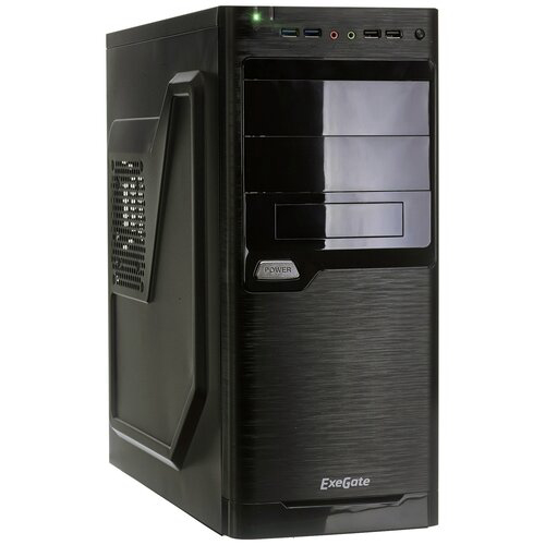 Корпус Mid-Tower ExeGate XP-330U-XP600 черный [0.5 мм, БП 600 Вт] [EX272730RUS]