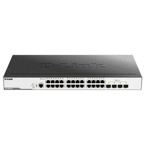 D-Link DGS-3000-28X/B1A Управляемый коммутатор 2 уровня с 24 портами 10/100/1000Base-T и 4 портами 10GBase-X SFP+