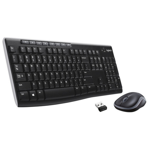 Клавиатура + мышь Logitech MK270 клав:черный мышь:черный USB беспроводная Multimedia