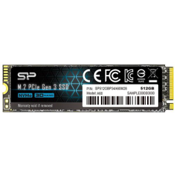 Silicon Power SSD 512Gb A60 SP512GBP34A60M28, M.2 2280, PCI-E x4, NVMe