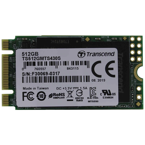 Твердотельный накопитель Transcend 512 GB TS512GMTS430S