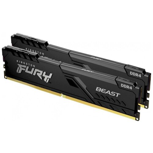 Оперативная память 16Gb DDR4 2666MHz Kingston Fury Beast (KF426C16BBK2/16) (2x8Gb KIT)