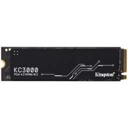 SSD M.2 Kingston 512Gb KC3000 Series <SKC3000S/512G> (PCI-E 4.0 x4, up to 7000/3900Mbs, 900000 IOPS, 3D TLC, NVMe, 400TBW, Phison E18, 22х80mm, LP graphen heatsink)