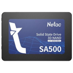 SSD накопитель 240 ГБ Netac SA500 [SATA, чтение - 520 Мбайт/сек, запись - 450 Мбайт/сек]