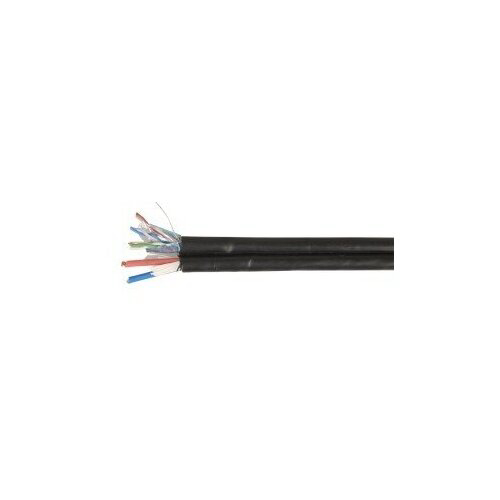 Кабель информационный ITK LC3-C5E04-379 кат.5е F/UTP общий экран 2X2X24AWG LDPE внешний 305м черный