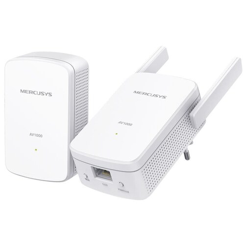 Сетевой адаптер Powerline Mercusys MP510 KIT N300 Gigabit Ethernet (ант.внеш.несъем.) 2ант. (упак.:2шт)