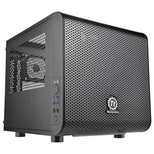 Корпус Thermaltake Core V1 Snow белый без БП miniITX 1x200mm 2xUSB3.0 audio bott PSU