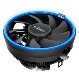 Кулер PCCooler E126M B (Al, 1000-1800rpm, 26,5dBa, синяя подсветскаб 4-pin) универсальный