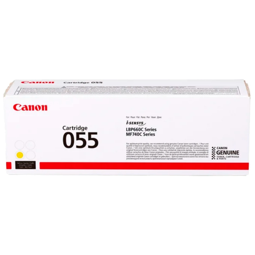 Картридж лазерный Canon 055 Y 3013C002 желтый (2100стр.)