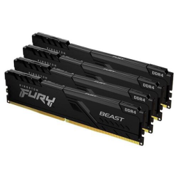 Оперативная память 64Gb DDR4 3200MHz Kingston Fury Beast Black (KF432C16BB1K4/64) (4x16Gb KIT)