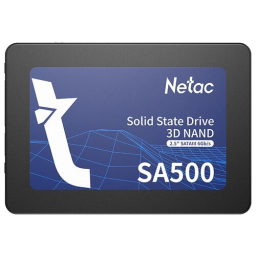 SSD накопитель 128 ГБ Netac SA500 [SATA, чтение - 500 Мбайт/сек, запись - 400 Мбайт/сек]