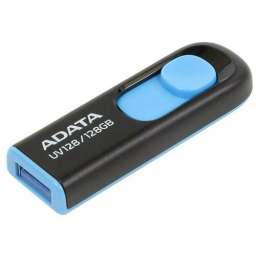 Флеш карта 128GB ADATA UV128, USB 3.0, черный/синий