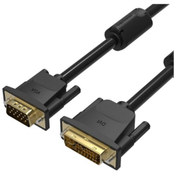 Кабель Vention DVI-I Dual link 24+5M/VGA 15M с ферритовым фильтром - 3м.