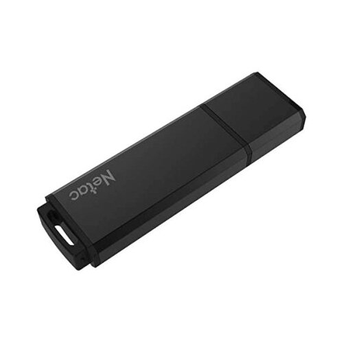 Флеш Диск Netac U351 128Gb <NT03U351N-128G-30BK>, USB3.0, с колпачком, металлическая чёрная