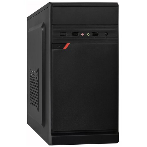 Корпус Minitower ExeGate BAA-106 Black, mATX, <AAA450, 80mm>, 2*USB, Audio