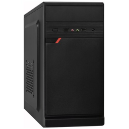 Корпус Minitower ExeGate BAA-106 Black, mATX, <AAA450, 80mm>, 2*USB, Audio