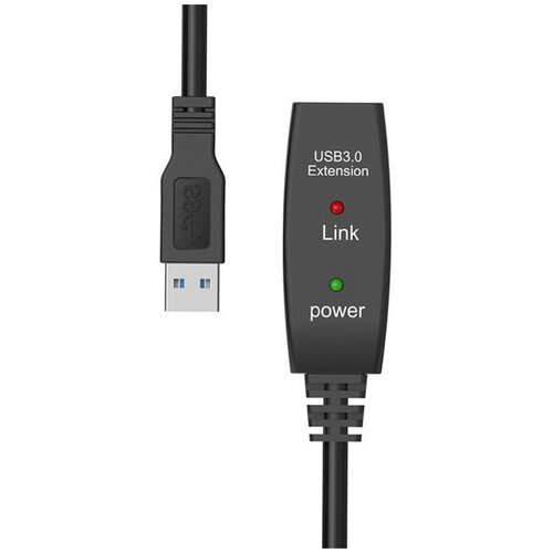 Кабель-адаптер USB3.0-repeater, удлинительный активный <Am-->Af> 15м Aopen/qust<ACU827A-15M>