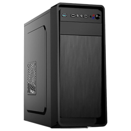 Корпус Miditower ExeGate XP-332-400W-12 (ATX, БП XP400 с вент. 12см, 2*USB, аудио, черный)