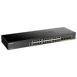 DGS-1250-28X/A1A L2 Smart Switch with 24 10/100/1000Base-T ports