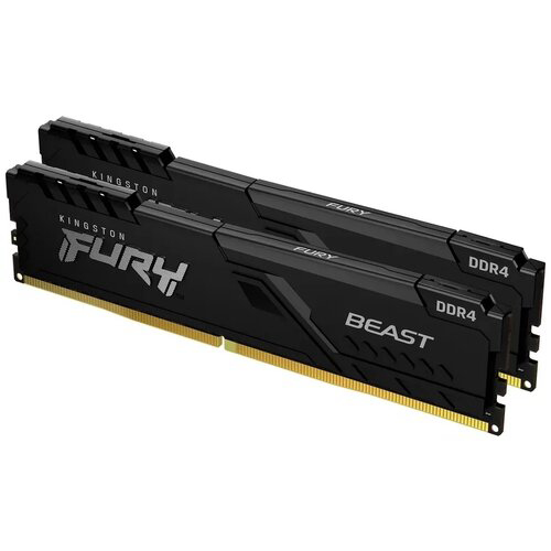 Оперативная память 32Gb DDR4 3200MHz Kingston Fury Beast (KF432C16BB1K2/32) (2x16Gb KIT)