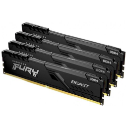 Оперативная память 64Gb DDR4 2666MHz Kingston Fury Beast Black (KF426C16BB1K4/64) (4x16Gb KIT)