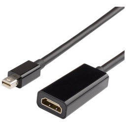 Переходник ATCOM Mini DisplayPort(m) <=> HDMI (f) 0.1 м черный AT1042
