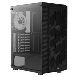 Корпус Mid-Tower AeroCool Hive FRGB черный [закаленное стекло, 4 x 120 мм, 0.5 мм] [ACCM-PV27043.11]