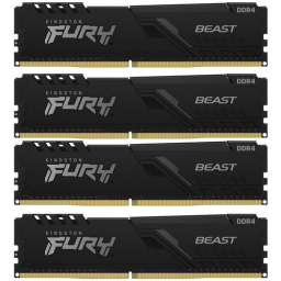 Оперативная память 32Gb DDR4 3200MHz Kingston Fury Beast (KF432C16BBK4/32) (4x8Gb KIT)