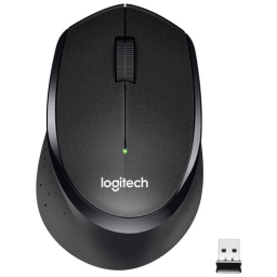 Мышь Logitech M330s черный оптическая (1000dpi) silent беспроводная USB для ноутбука (3but)