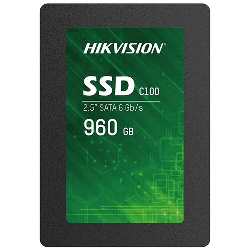 SSD 2.5" HIKVision 960GB С100 Series <HS-SSD-C100/960G> (SATA3, up to 550/500MBs, 3D TLC, 320TBW)