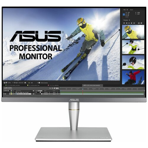 Монитор ASUS PA24AC, 24.1" Wide LED IPS monitor, 16:10, 1920x1200, 5ms(GTG), 400 cd/m2, 10M :1, 178°(H), 178°(V), 100% sRGB, △E< 2, DisplayHDR 400, DP over USB-C, DP, HDMI, USB3.0, speakers 2Wx2, Pivot, Height adjustment, Swivel, Kensington loc