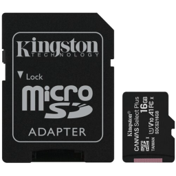 Флеш карта microSDHC 64GB Class10 Kingston <SDCS2/64GB> Class10 UHS-I Canvas Select up to 100MB/s с адапт.