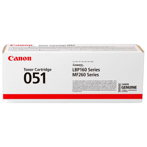 Картридж лазерный Canon 051 2168C002 черный (1700стр.) для Canon LBP162dw