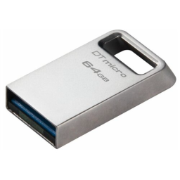 Флеш Диск Kingston 64Gb DataTraveler Micro DTMC3G2/64GB USB3.0 серебристый