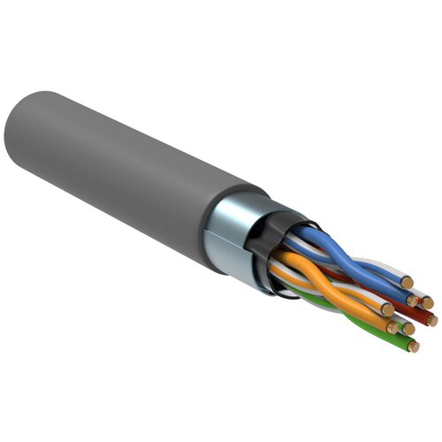 Кабель ITK Generica BC1-C5E04-311-305-G кат.5е F/UTP общий экран 4X2X24AWG PVC внутренний 305м