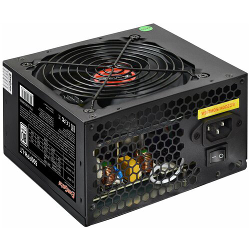 Блок питания 500W ExeGate 500PPH-LT OEM, ATX, black, 80+, APFC, 12cm, 24p, (4+4)p, 5*SATA, 3*IDE,