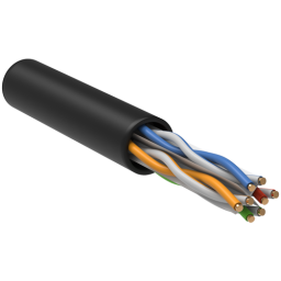 Кабель ITK LC3-C604-139 кат.6 U/UTP не экранированный 4X2X23AWG LDPE внешний 305м черный