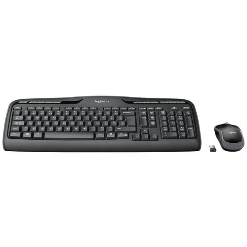 Клавиатура + мышь Logitech MK330 клав:черный мышь:черный USB беспроводная Multimedia