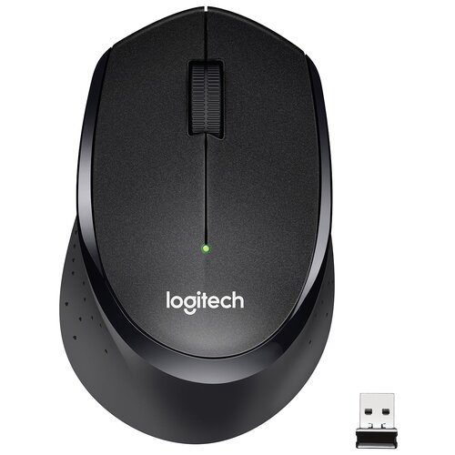 Мышь Logitech M330 Silent Plus черный оптическая (1000dpi) silent беспроводная USB (2but)