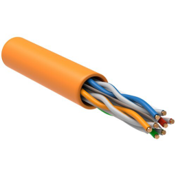 Кабель ITK LC1-C604-127 кат.6 U/UTP не экранированный 4X2X23AWG LSZH внутренний 305м оранжевый