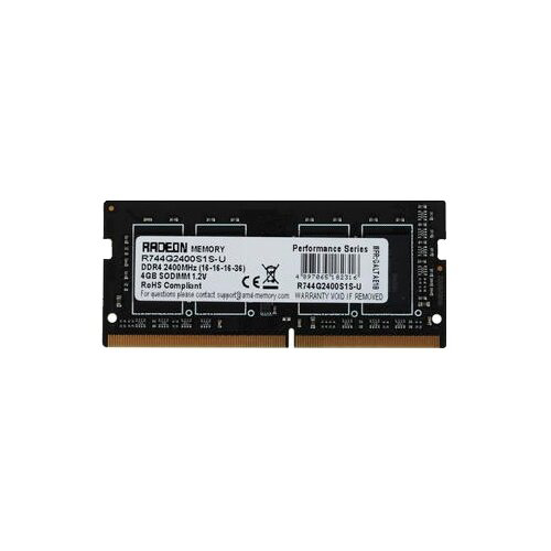 Оперативная память 4Gb DDR4 2400Mhz AMD SODIMM (R744G2400S1S-U) RTL