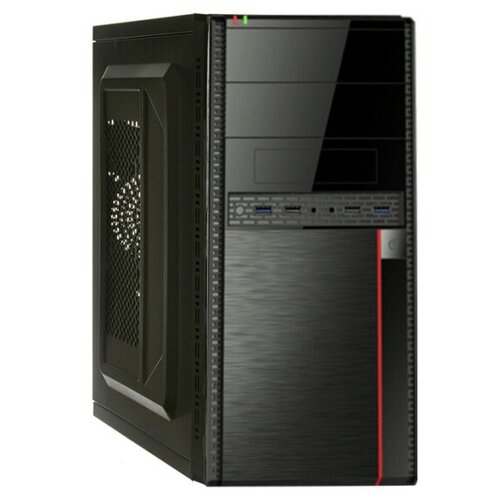 Корпус Minitower ExeGate MA-371X Black, mATX <UN600, 120mm> 2*USB+2*USB3.0, Audio