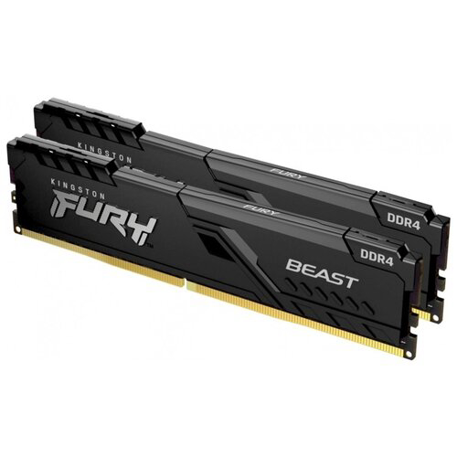 Оперативная память 16Gb DDR4 3600MHz Kingston Fury Beast (KF436C17BBK2/16) (2x8Gb KIT)