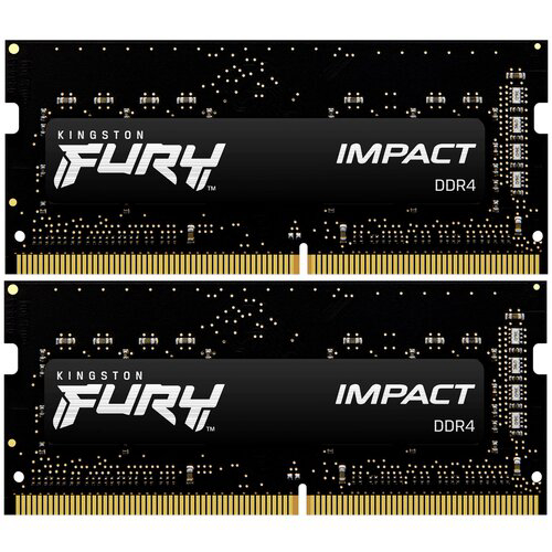 Оперативная память 16Gb DDR4 3200MHz Kingston Fury Impact SO-DIMM (KF432S20IBK2/16) (2x8Gb KIT)