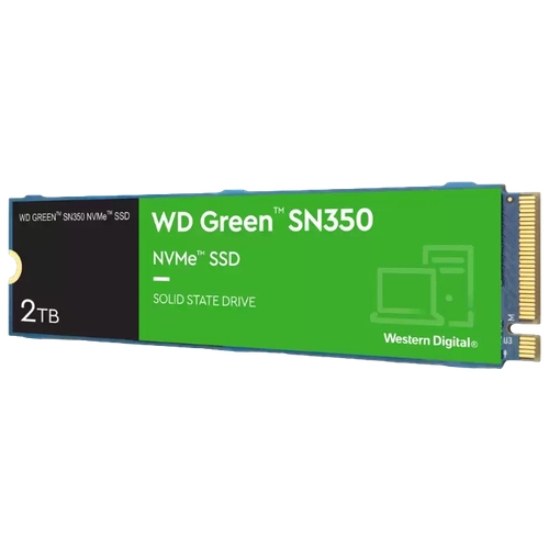 Жесткий диск WD SSD Green SN350 NVMe, 2.0TB, M.2