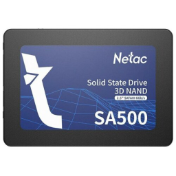 SSD накопитель 120 ГБ Netac SA500 [SATA, чтение - 500 Мбайт/сек, запись - 400 Мбайт/сек]