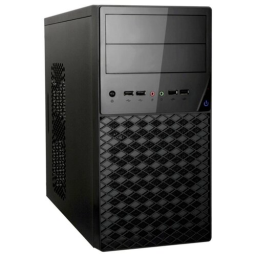 Корпус Minitower ExeGate BA-203U Black, mATX, <AA450, 80mm>, 2*USB+1*USB3.0, Audio