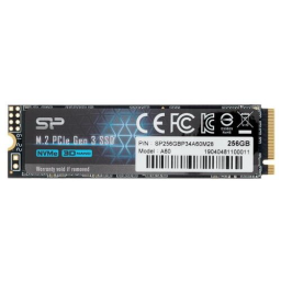 Накопитель SSD Silicon Power PCI-E x4 256Gb SP256GBP34A60M28 M-Series M.2 2280