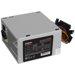 Блок питания 500W ExeGate UN500, ATX, SC, 12cm fan, 24p+4p, 6/8p PCI-E, 3*SATA, 2*IDE, FDD